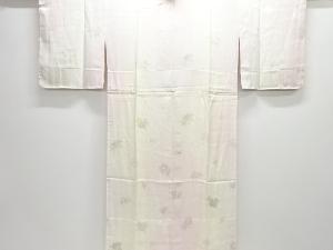 未使用品　仕立て上がり　作家物　花模様単衣長襦袢